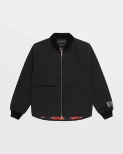 Outlet Ksubi South Quilted Bomber Black