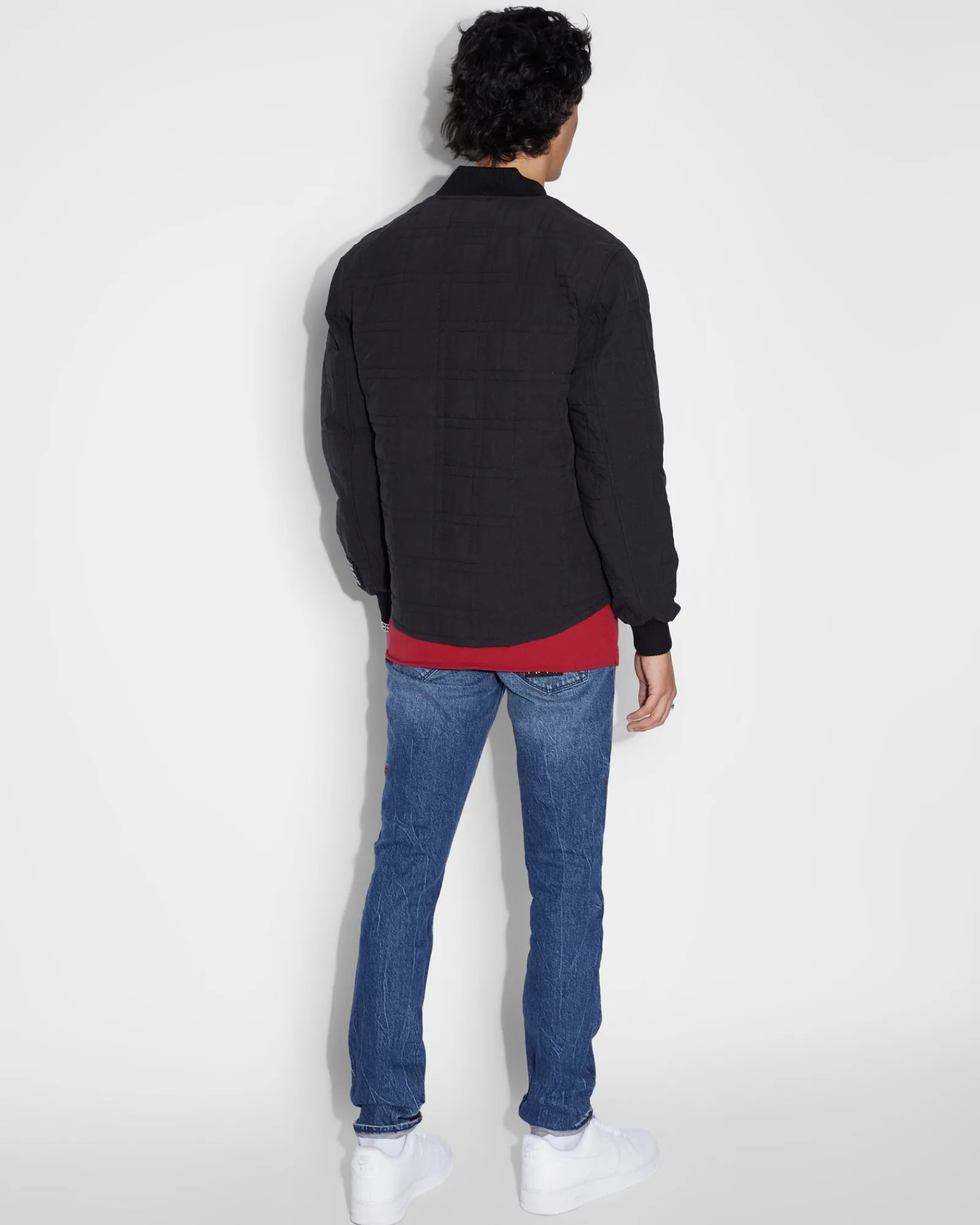 Outlet Ksubi South Quilted Bomber Black