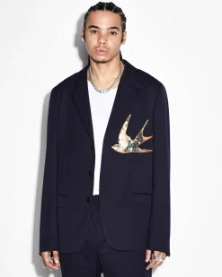 Outlet Ksubi Sting Blazer Navy