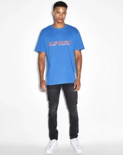 Fashion Ksubi Supernet Biggie Ss Tee Cobalt