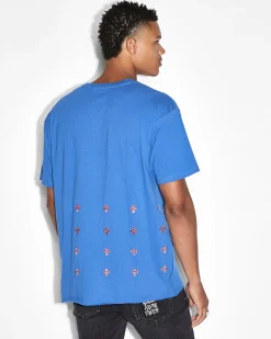 Fashion Ksubi Supernet Biggie Ss Tee Cobalt