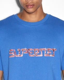 Fashion Ksubi Supernet Biggie Ss Tee Cobalt
