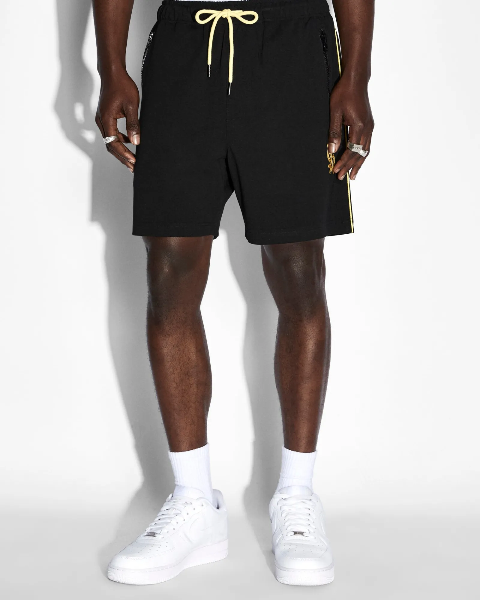Discount Ksubi Synthesis Short Black Yellow