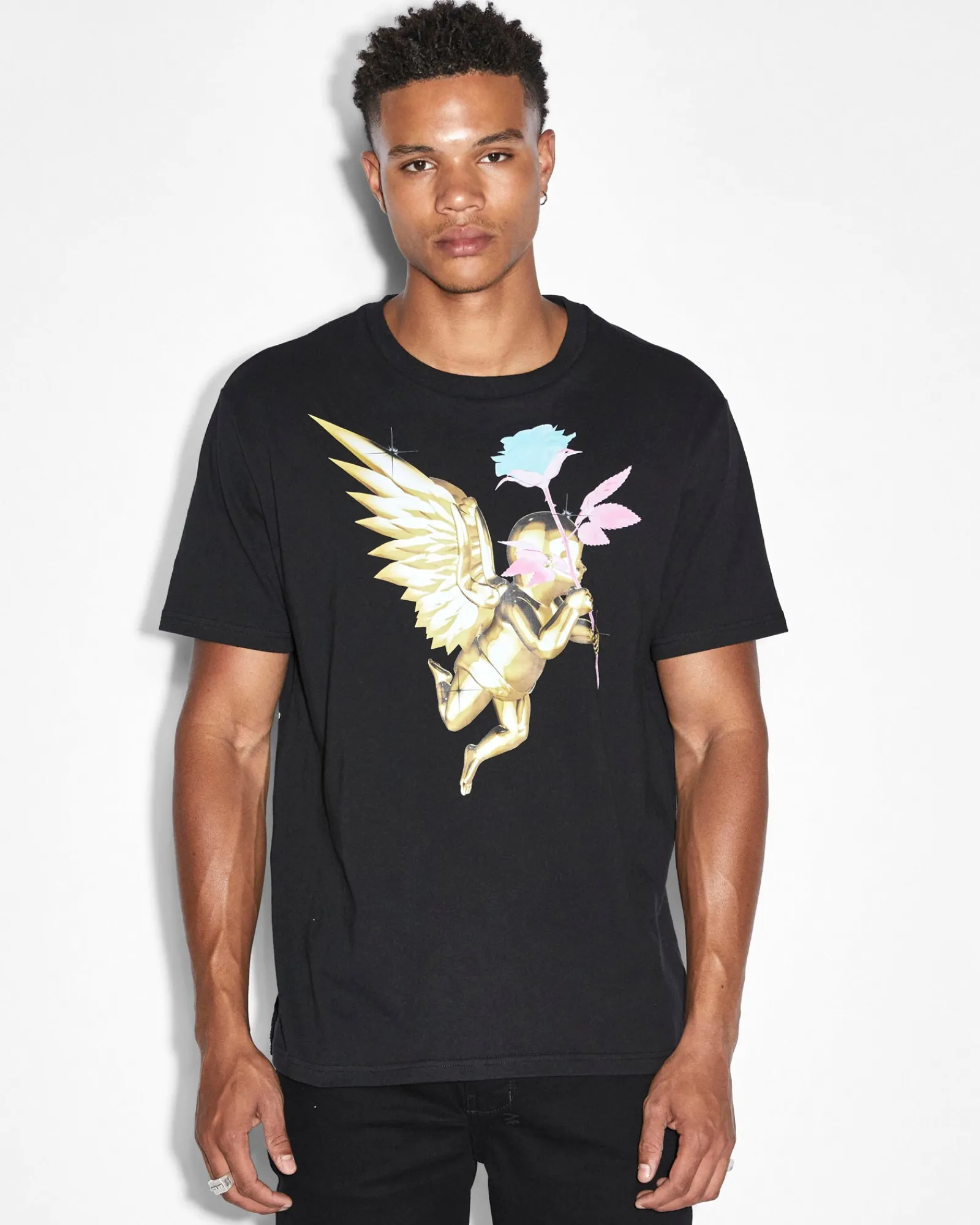 Shop Ksubi Token Kash Ss Tee Jet Black