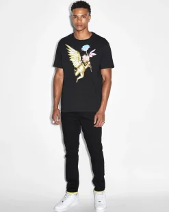 Shop Ksubi Token Kash Ss Tee Jet Black