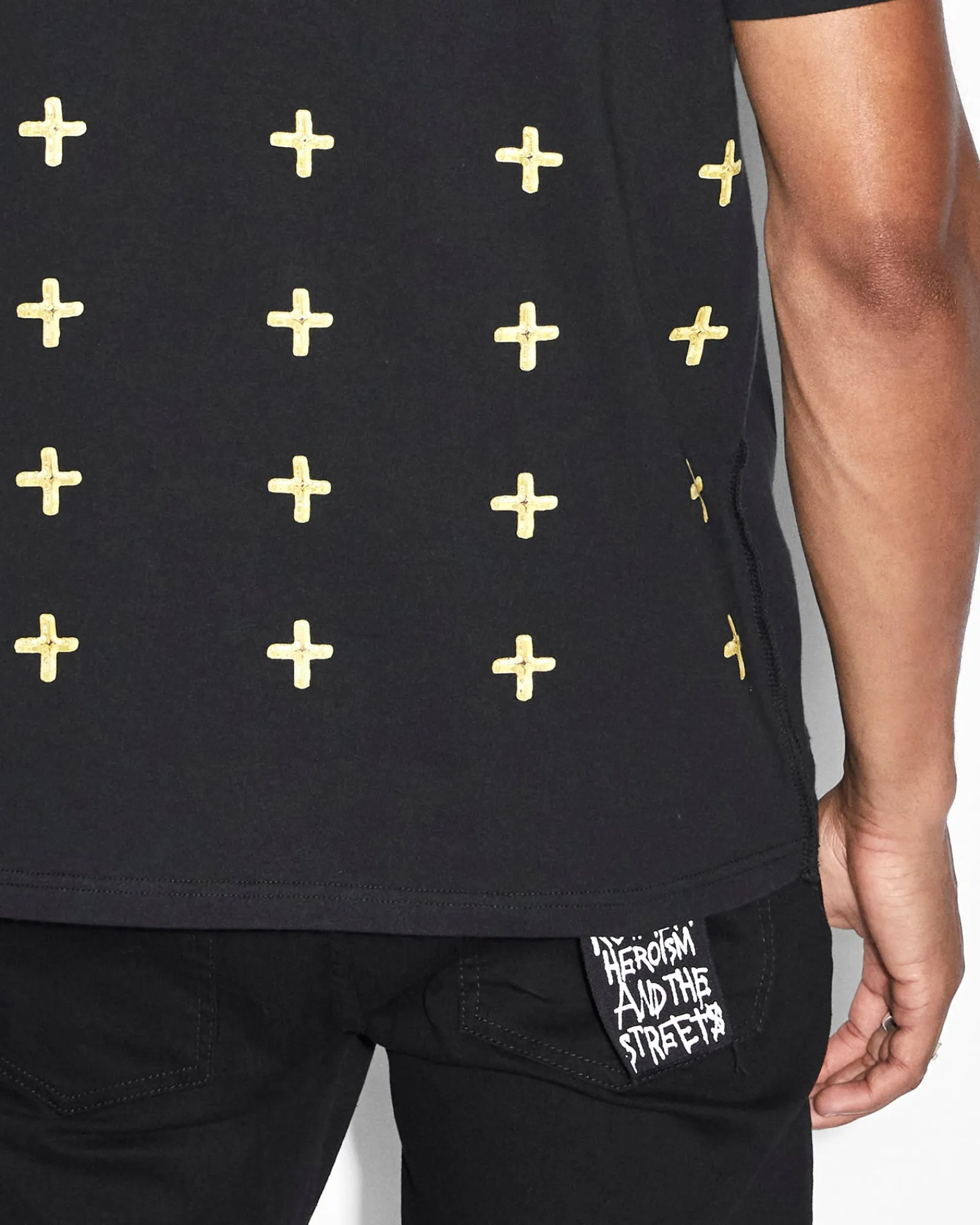 Shop Ksubi Token Kash Ss Tee Jet Black