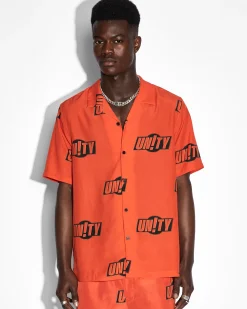 Store Ksubi Unity Sign Resort Ss Shirt Orange