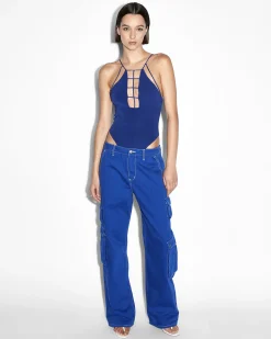 Best Sale Ksubi Untamed Bodysuit Cobalt