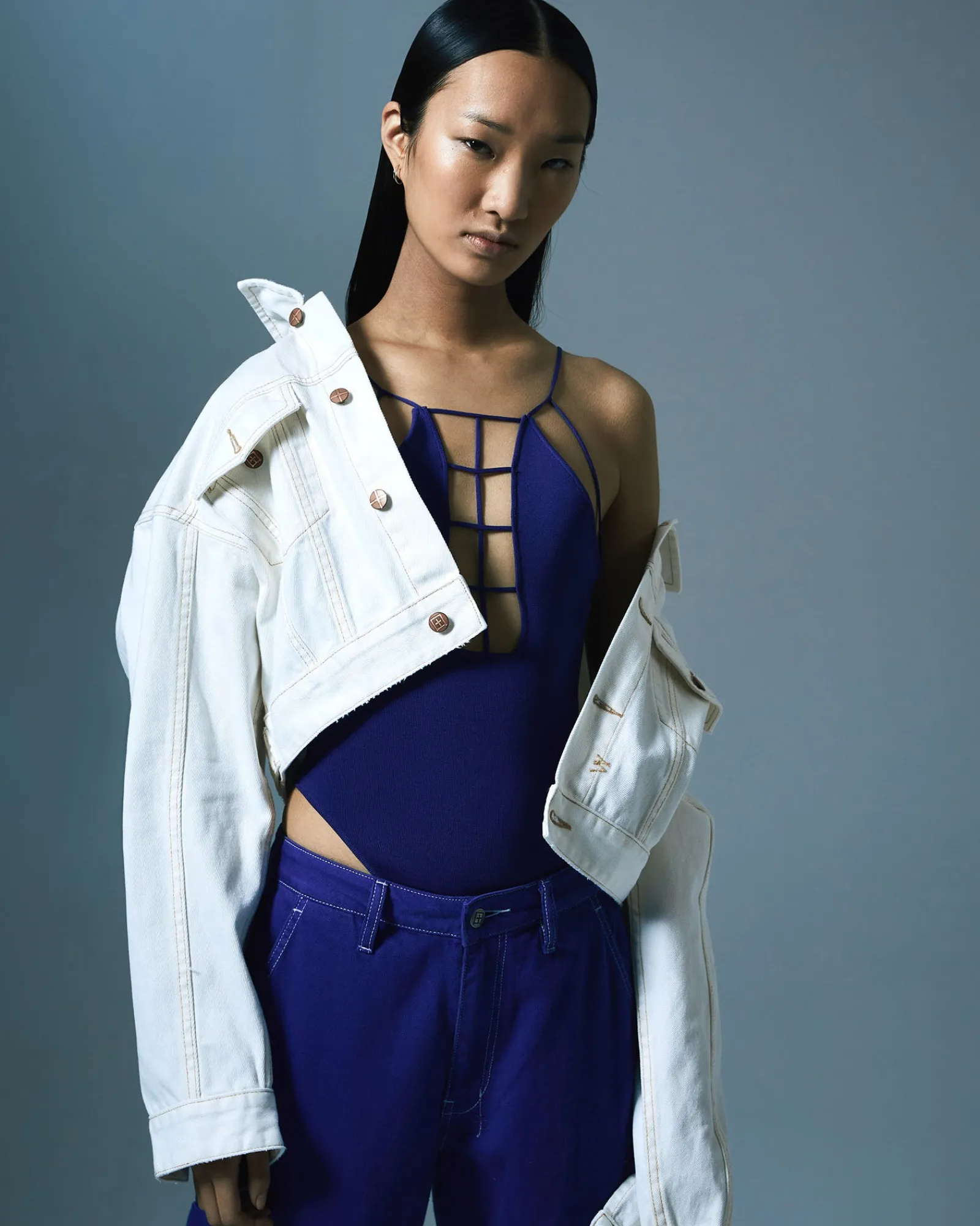 Best Sale Ksubi Untamed Bodysuit Cobalt