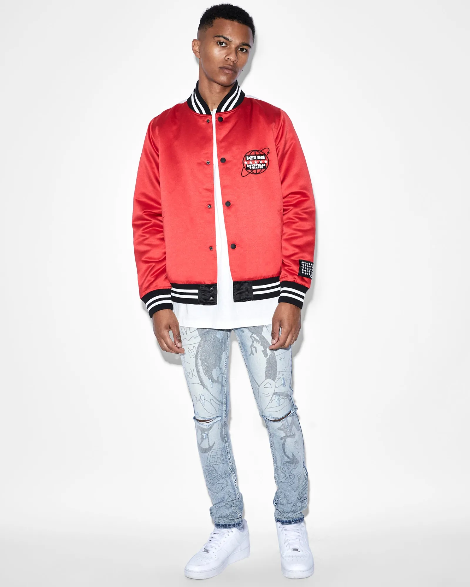 Best Ksubi World Tour Jacket Red