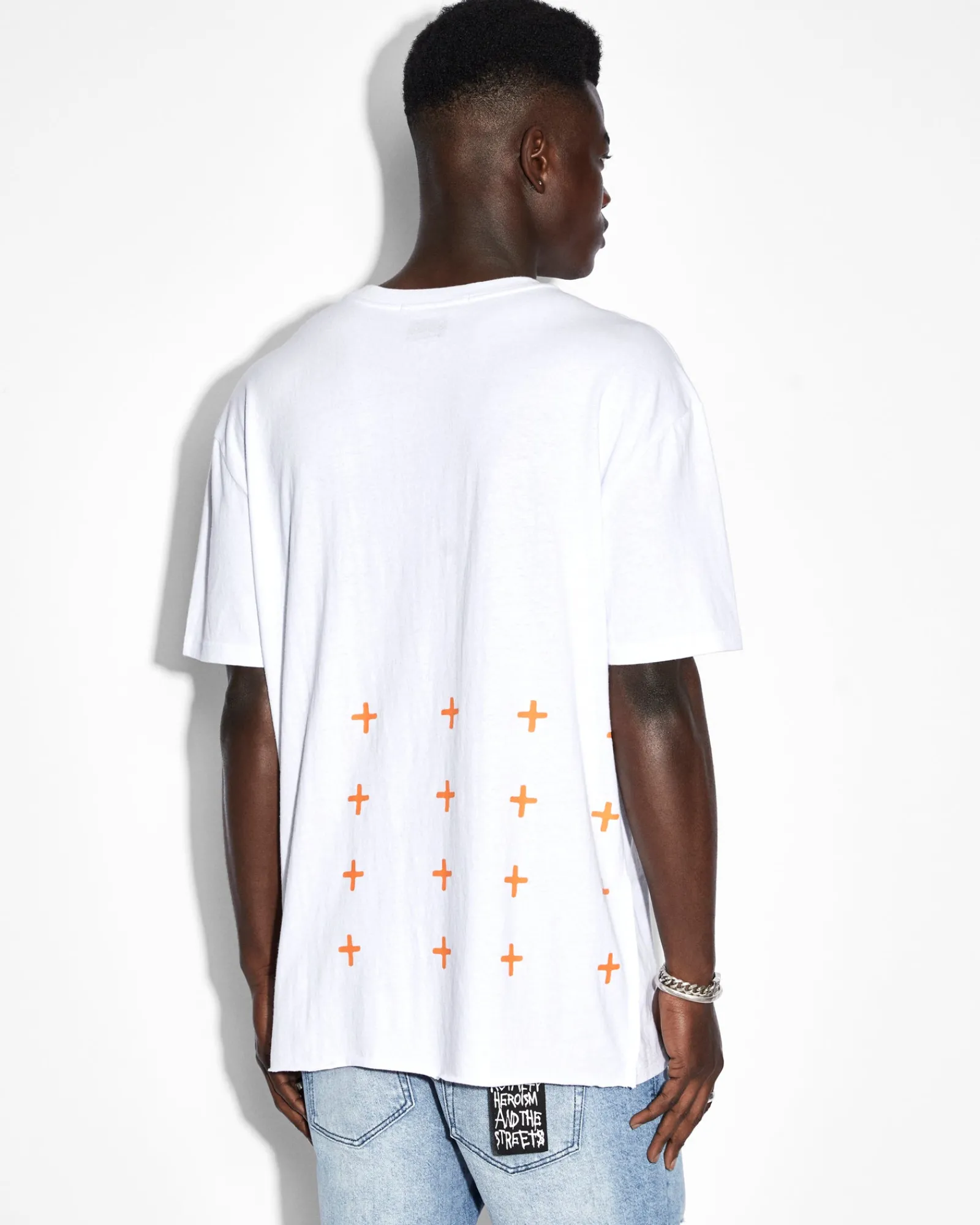 Online Ksubi 4X4 Biggie Ss Tee White Orange