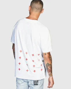 Fashion Ksubi 4X4 Biggie Ss Tee White/Red