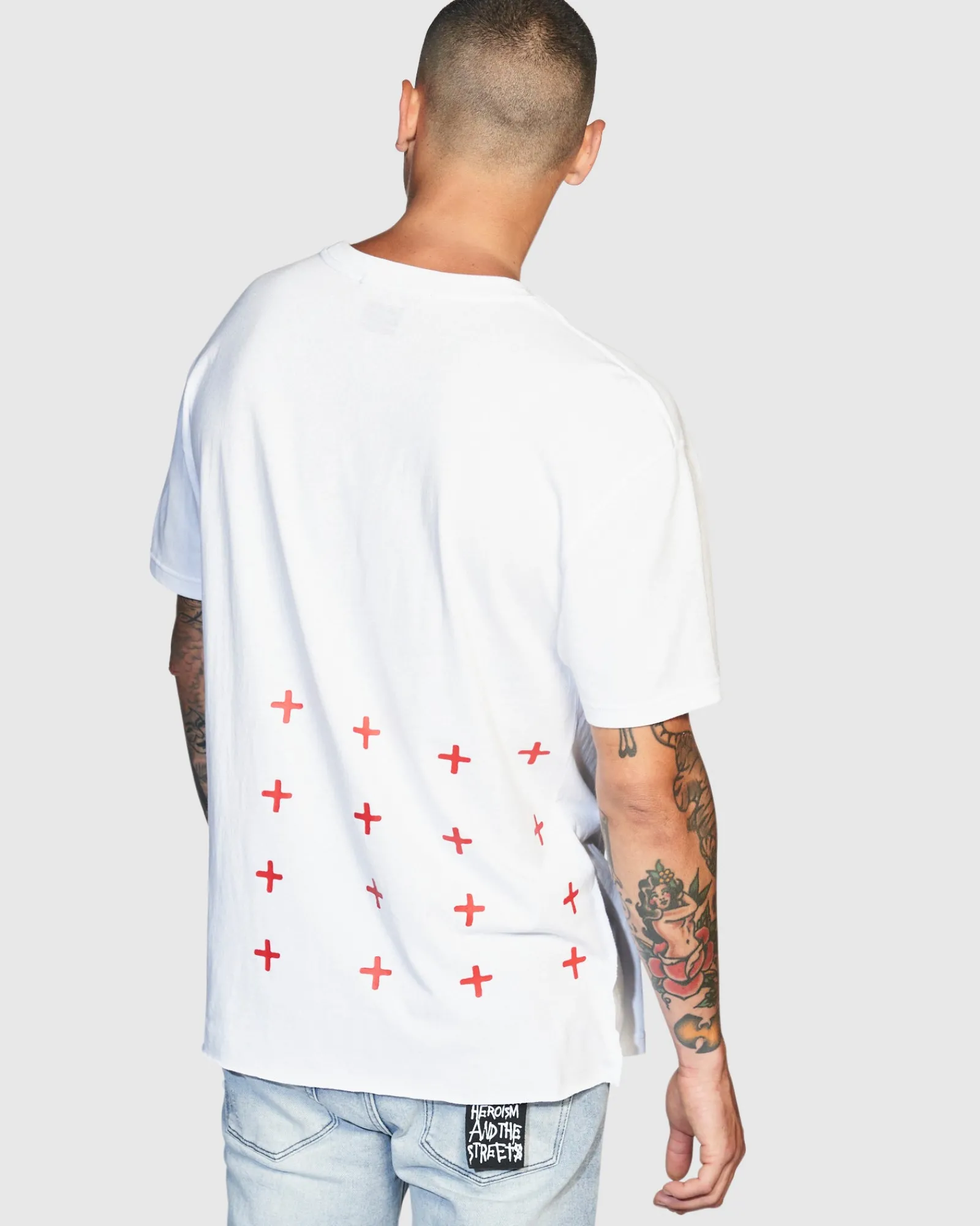 Fashion Ksubi 4X4 Biggie Ss Tee White/Red