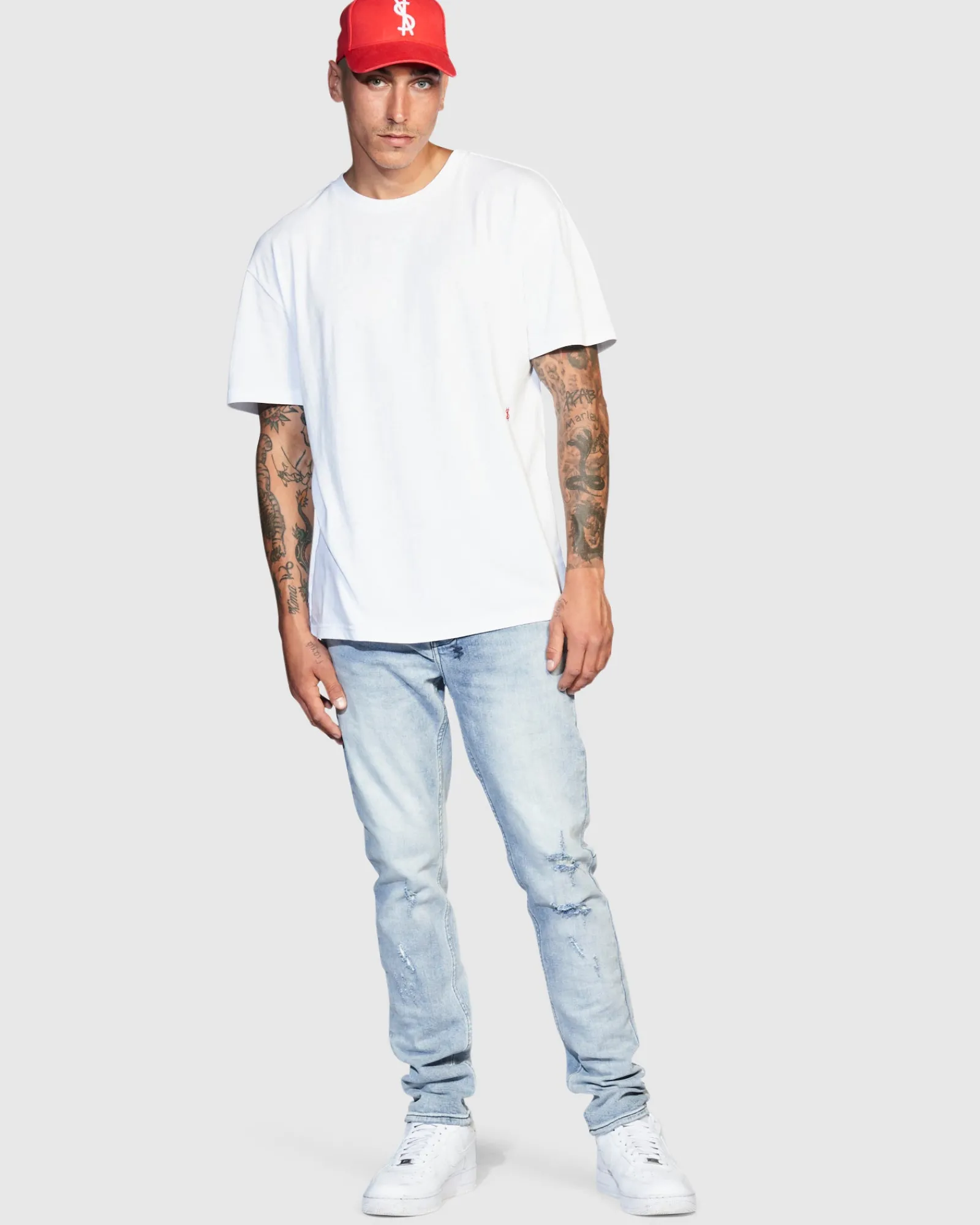 Fashion Ksubi 4X4 Biggie Ss Tee White/Red