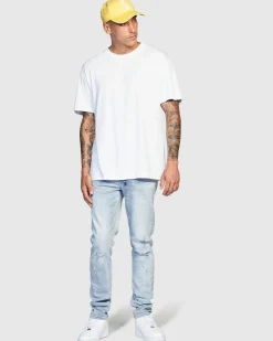 Fashion Ksubi 4X4 Biggie Ss Tee White/Yellow